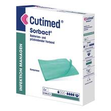 Abbildung: CUTIMED Sorbact Kompressen 7x9 cm 6 St, Kompressen PZN 07348640 