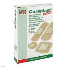 Abbildung: Curaplast Strips sensitiv sortiert 20 St, Pflaster PZN 07366715 