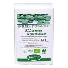 Abbildung: Biospirulina & Biochlorella 2in1 Tabletten 750 St, Tabletten PZN 07366879 