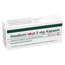 Abbildung: Imodium akut Hartkapseln 12 St, Hartkapseln PZN 07370740 