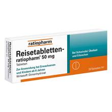Abbildung: Reisetabletten-ratiopharm 20 St, Tabletten PZN 07372118 
