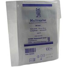 Abbildung: Mulltupfer 15x15 cm walnussgroß steril 30 St, Tupfer PZN 07380454 