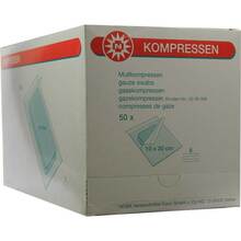 Abbildung: Mullkompressen 10x20 cm steril 8fach 50X2 St, Kompressen PZN 07385753 