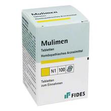 Abbildung: MULIMEN Tabletten 100 St, Tabletten PZN 07446561 