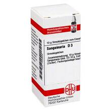 Abbildung: SANGUINARIA D 3 Globuli 10 g, Globuli PZN 07459629 