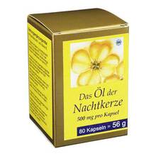 Abbildung: Nachtkerze Öl Kapseln 500 mg 80 St, Kapseln PZN 07463654 