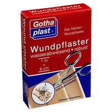 Abbildung: Gothaplast Wundpflaster robust 6 cmx 1 m wasserabweis. 1 St PZN 07464777 
