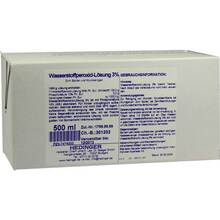 Abbildung: Wasserstoffperoxid-Lösung 3% Standardzulassung 500 ml, Lösung PZN 07474333 