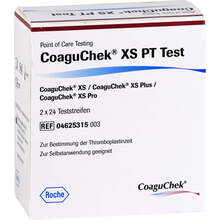 Abbildung: COAGUCHEK XS PT Test 2X24 St, Teststreifen PZN 07522517 