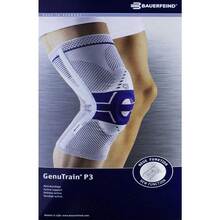 Abbildung: Genutrain P3 Kniebandage links Größe 3 schwarz 1 St, Bandage PZN 07552197 