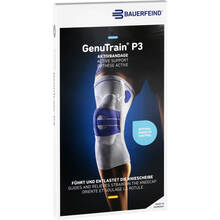 Abbildung: Genutrain P3 Kniebandage links Größe 5 schwarz 1 St, Bandage PZN 07552234 