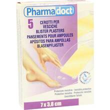 Abbildung: BLASENPFLASTER hydrocolloid 3,8x7 cm 5 St, Pflaster PZN 07566207 