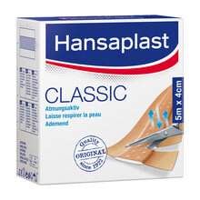 Abbildung: Hansaplast Classic Pflaster 4 cmx5 m 1 St, Pflaster PZN 07577553 