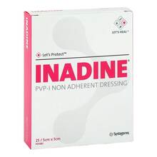 Abbildung: Inadine Salbengaze mit Pvp-Iod 5x5 cm 25 St, Wundgaze PZN 07584205 