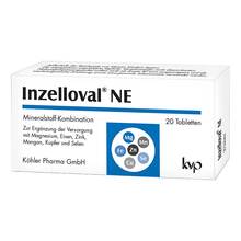 Abbildung: Inzelloval NE Filmtabletten 20 St, Filmtabletten PZN 07618329 
