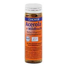 Abbildung: Acerola & Wildfrucht Vitamin C Lutschtabletten 60 St, Lutschtabletten PZN 07626429 