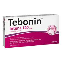Abbildung: Tebonin intens 120 mg Filmtabletten 30 St, Filmtabletten PZN 07682333 