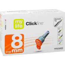 Abbildung: MYLIFE Clickfine Pen-Nadeln 31 G 8 mm 100 St, Kanüle PZN 07695844 