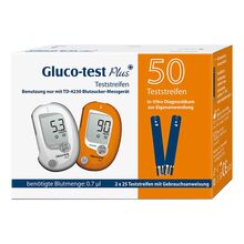 Abbildung: Gluco Test Plus Blutzuckerteststreifen 50 St, Teststreifen PZN 07702165 