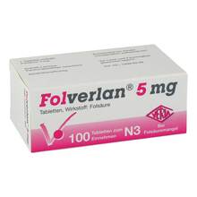 Abbildung: Folverlan 5 mg Tabletten 100 St, Tabletten PZN 07712850 