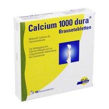 Abbildung: Calcium 1000 dura Brausetabletten 100 St, Brausetabletten PZN 07730316 