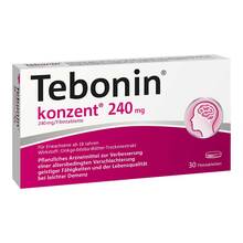Abbildung: Tebonin konzent 240 mg Filmtabletten 30 St, Filmtabletten PZN 07752016 
