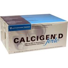 Abbildung: Calcigen D forte 1000 mg / 880 I.E. Brausetabletten 120 St, Brausetabletten PZN 07770020 