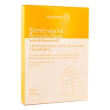 Abbildung: Bienenwachs Brustauflage Scha / Woll/Vlies 3 St, Folie PZN 07781667 