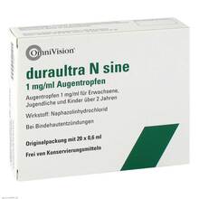 Abbildung: Duraultra N sine Augentropfen 20X0.6 ml, Augentropfen PZN 07788698 