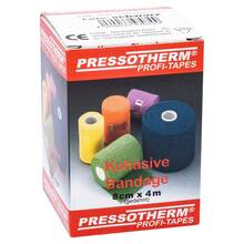 Abbildung: Pressotherm Kohäsive Bandage 8 cmx4 m schwarz 1 St, Binden PZN 07795161 