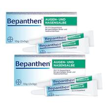 Abbildung: Bepanthen Augen- und Nasensalbe zur Förderung der Wundheilung 2x10 g, Augen- und Nasensalbe PZN 08032286 