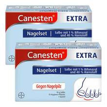Abbildung: Canesten EXTRA Nagelset 2x1 St, Salbe PZN 08032329 