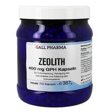 Abbildung: ZEOLITH 400 mg GPH Kapseln 750 St, Kapseln PZN 08429984 