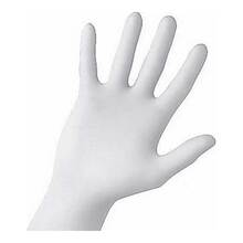 Abbildung: HANDSCHUHE Einmal Nitril M weiß 100 St, Handschuhe PZN 08439623 