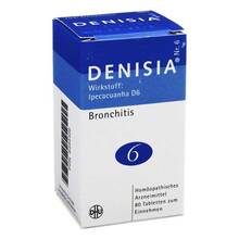 Abbildung: DENISIA 6 Atemwegserkrankungen Tabletten 80 St, Tabletten PZN 08494409 
