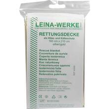 Abbildung: Rettungsdecke 160x220 cm gold / silber 1 St PZN 08514744 