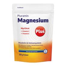 Abbildung: Pluramin Magnesium plus Pulver Nachfüllbeutel  300 g, Pulver PZN 08515235 