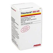 Abbildung: Thioctacid 600 HR Filmtabletten 100 St, Filmtabletten PZN 08591294 