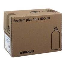 Abbildung: Isotone Kochsalz-Lösung 0,9% Braun Ecoflac Plus 10X500 ml, Infusionslösung PZN 08609255 