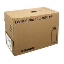 Abbildung: Isotone Kochsalz-Lösung 0,9% Braun Ecoflac Plus 10X1000 ml, Infusionslösung PZN 08609261 