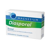 Abbildung: Magnesium Diasporal 2 mmol Ampullen 5X5 ml, Ampullen PZN 08626756 
