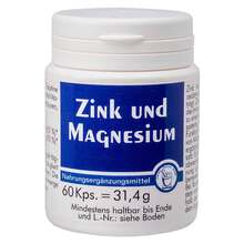 Abbildung: Zink und Magnesium Kapseln 60 St, Kapseln PZN 08635382 
