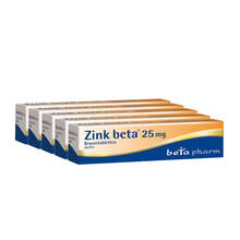 Abbildung: Zink Beta 25 Brausetabletten 100 St, Brausetabletten PZN 08653486 