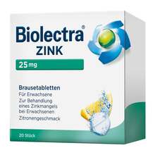 Abbildung: Biolectra Zink Brausetabletten 20 St, Brausetabletten PZN 08656272 