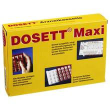 Abbildung: Dosett Maxi Arzneikassette rot 1 St PZN 08731542 