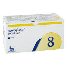 Abbildung: NOVOFINE Import Nadeln 30 G 0,30x8 mm 100 St, Kanüle PZN 08820599 