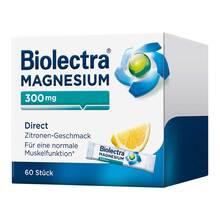 Abbildung: Biolectra Magnesium 300 mg Direct Zitrone Sticks 60 St, Pellets PZN 08844157 