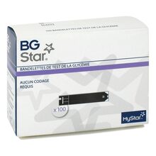 Abbildung: BGSTAR Teststreifen 100 St, Teststreifen PZN 08863611 