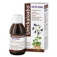 Abbildung: Umckaloabo Saft für Kinder 120 ml, Sirup PZN 08871266 