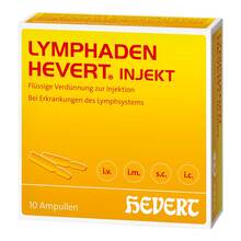 Abbildung: Lymphaden Hevert injekt Ampullen 10X2 ml, Ampullen PZN 08883849 